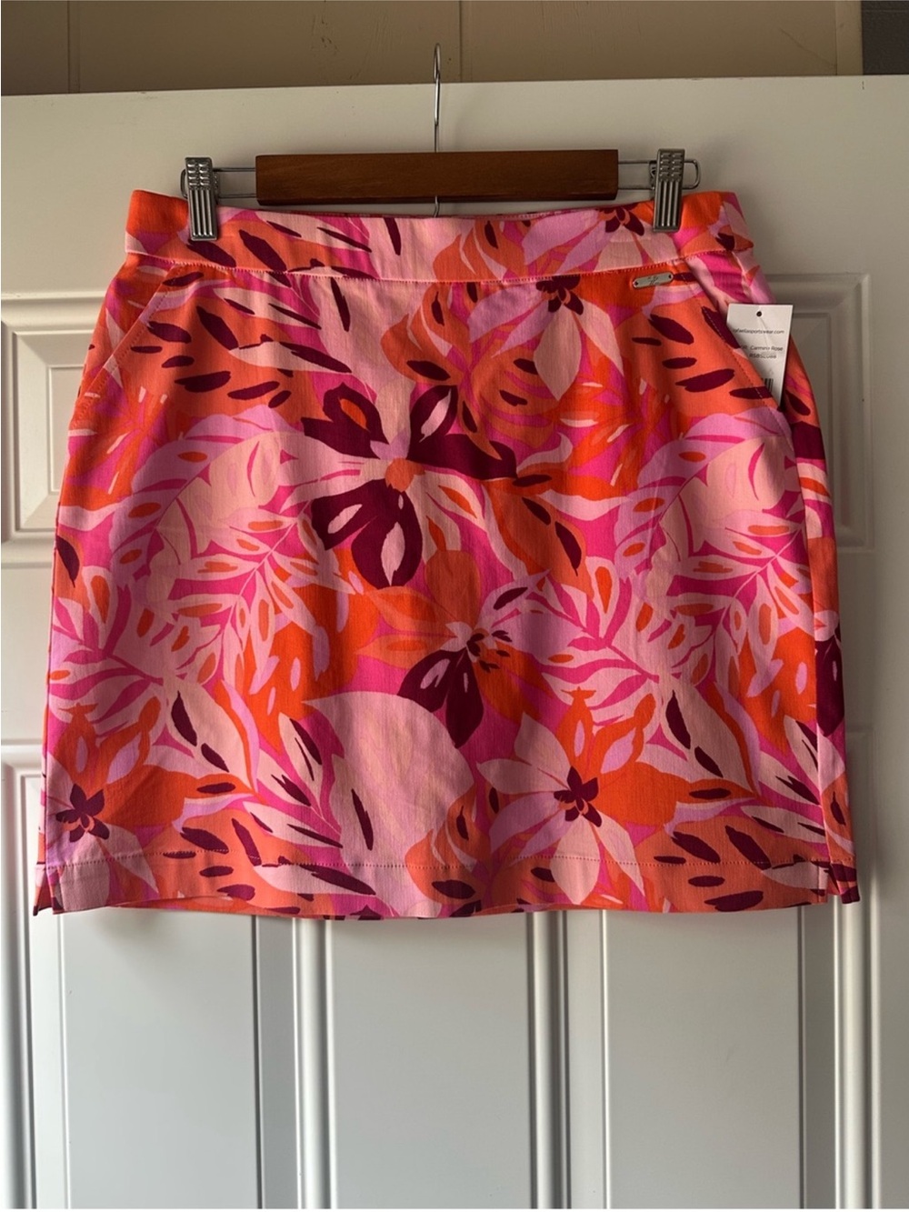 Rafaella Pink Orange Floral Women’s Sport Skort